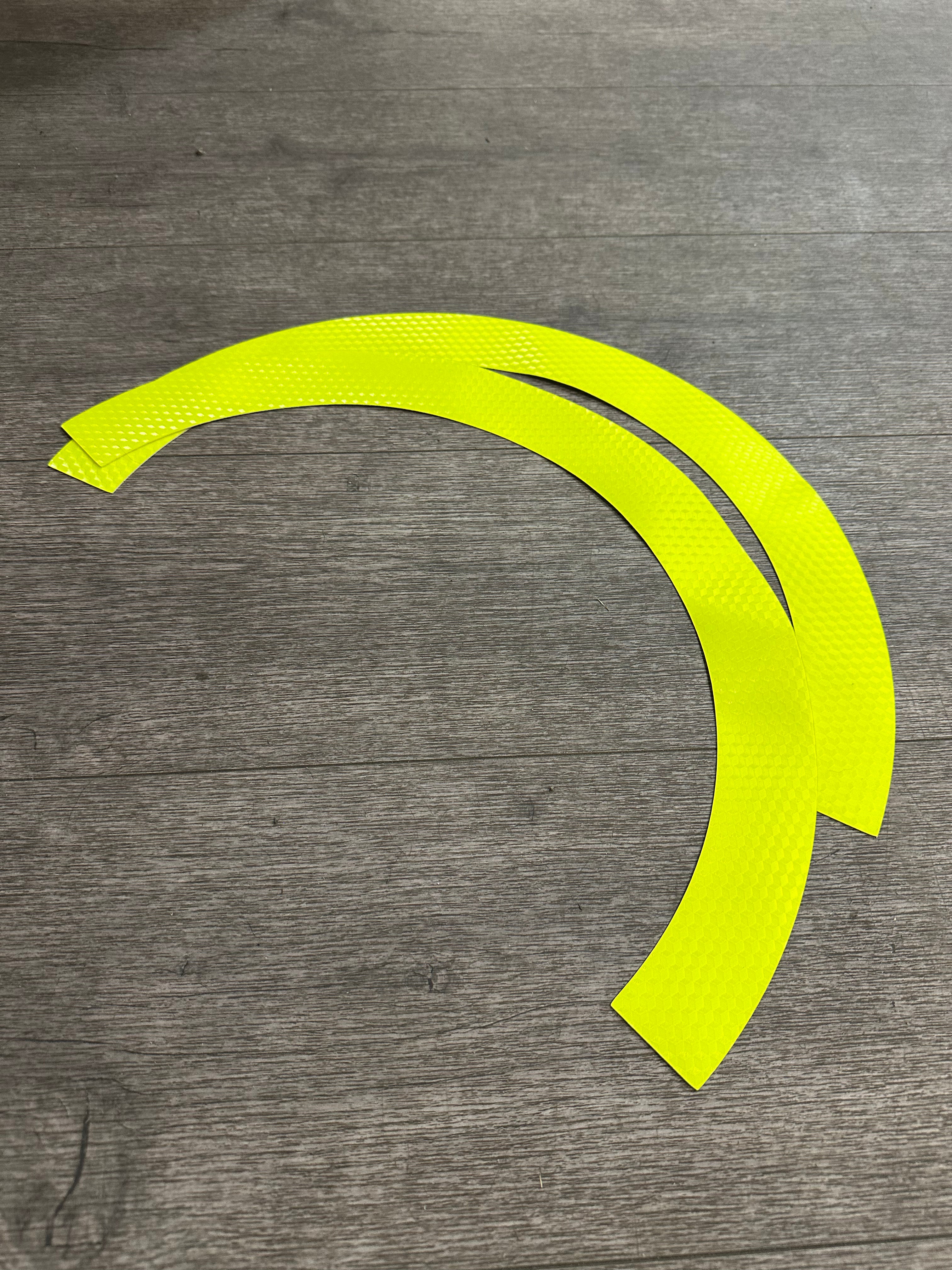 Kit déco demi-jantes universel 50cc – Jaune fluo | Offre déstockage