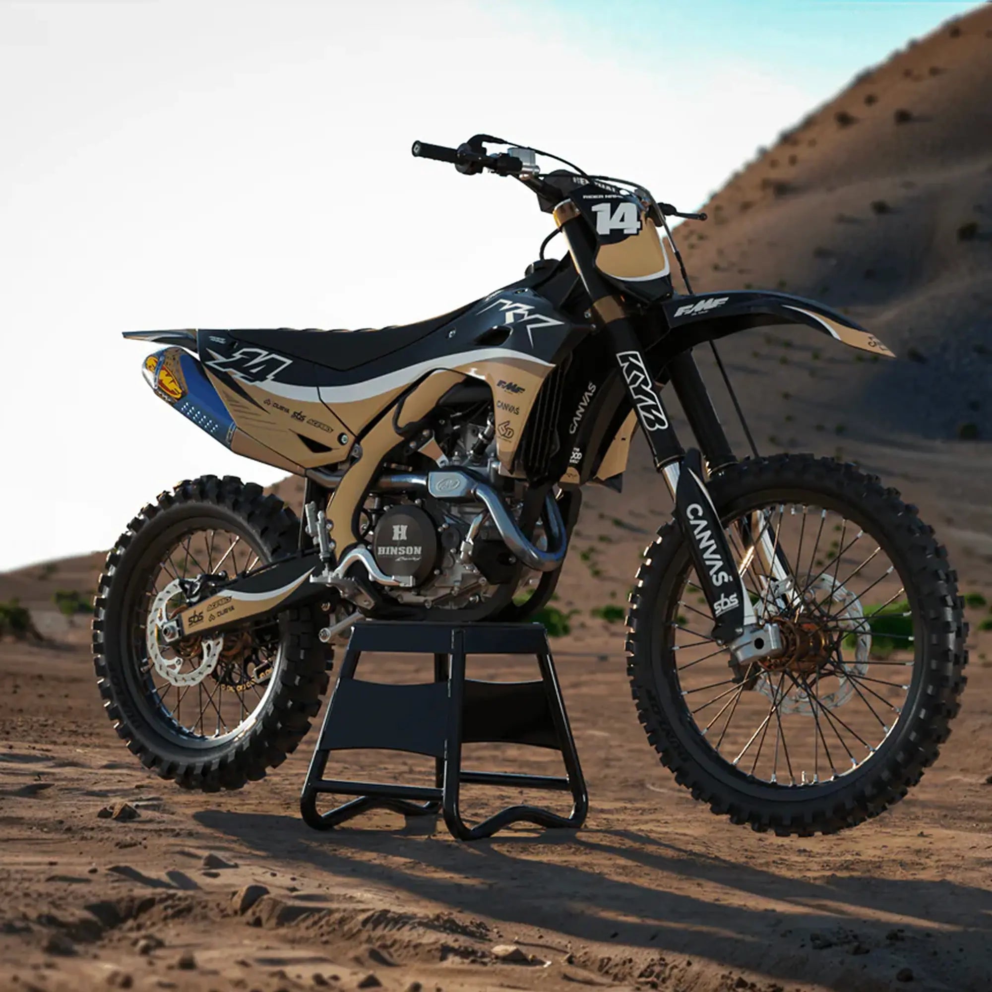 Kit déco 125 / 250 / 450 KX-F | Motocross Desert Edition Fifty Design