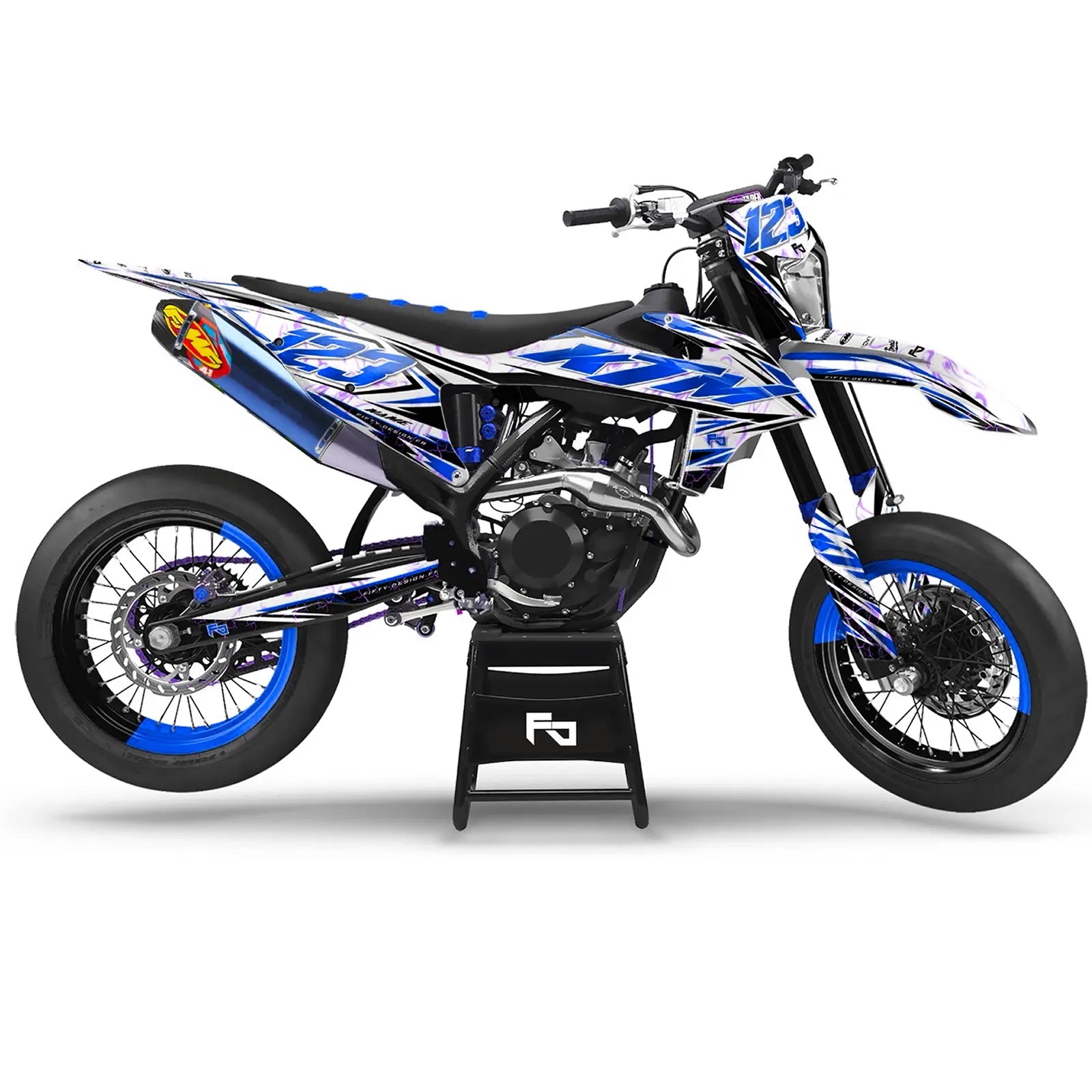 Kit déco Supermotard Furious | Semi Personnalisable Fifty Design