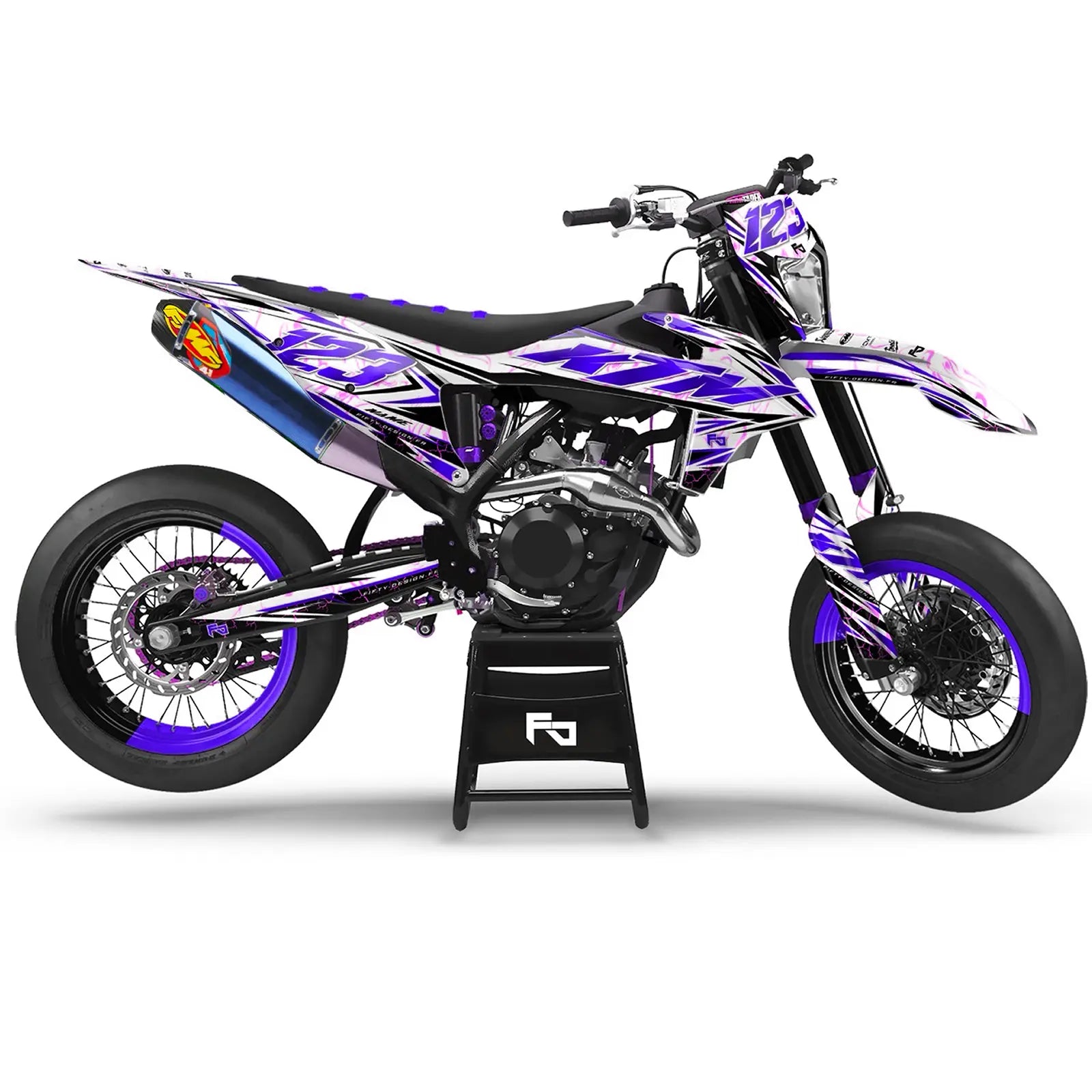 Kit déco Supermotard Furious | Semi Personnalisable Fifty Design