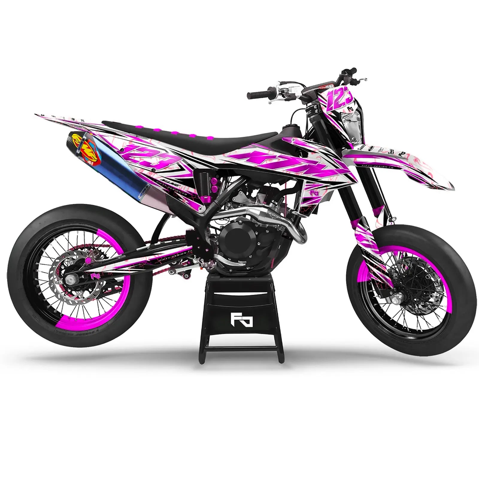 Kit déco Supermotard Furious | Semi Personnalisable Fifty Design