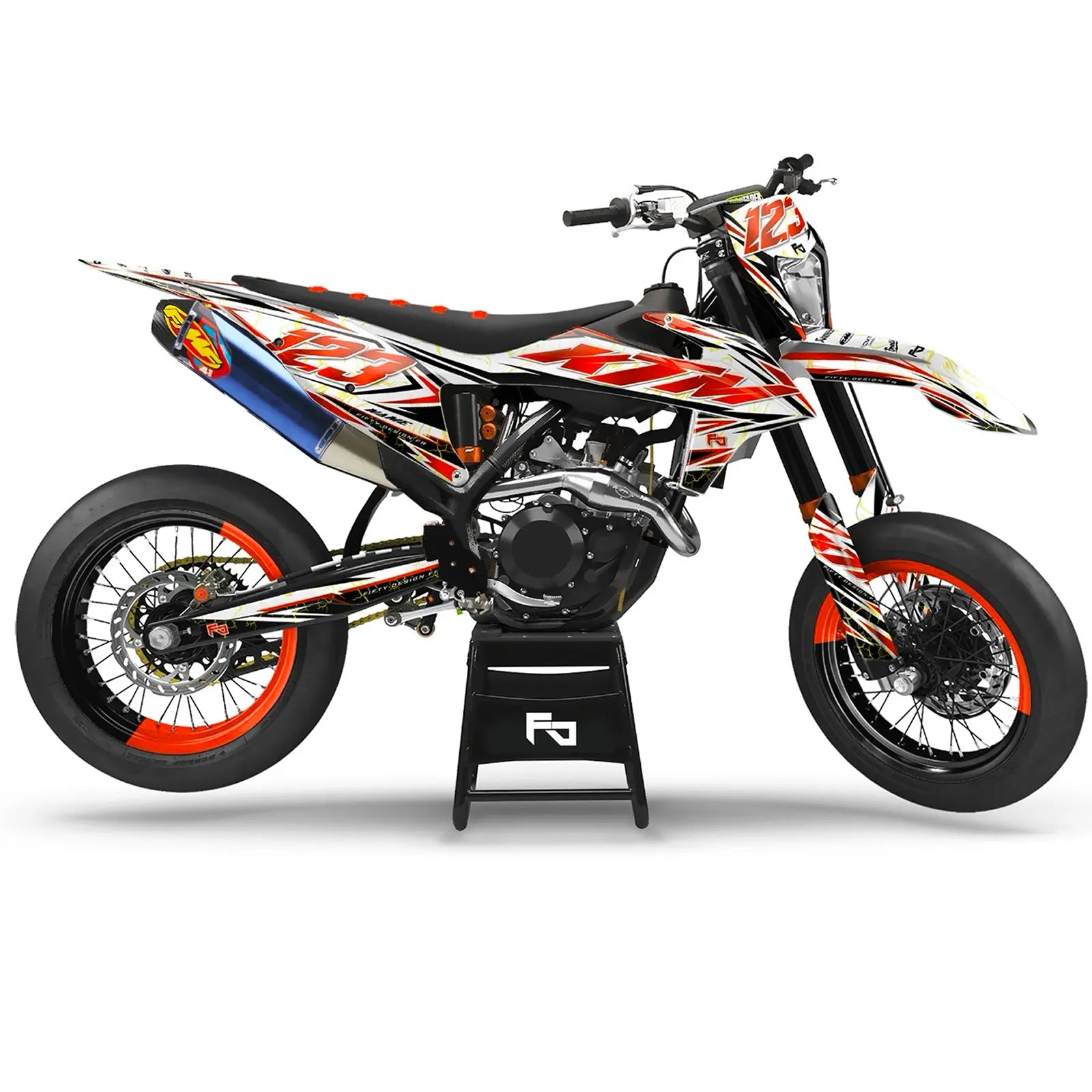Kit déco Supermotard Furious | Semi Personnalisable Fifty Design