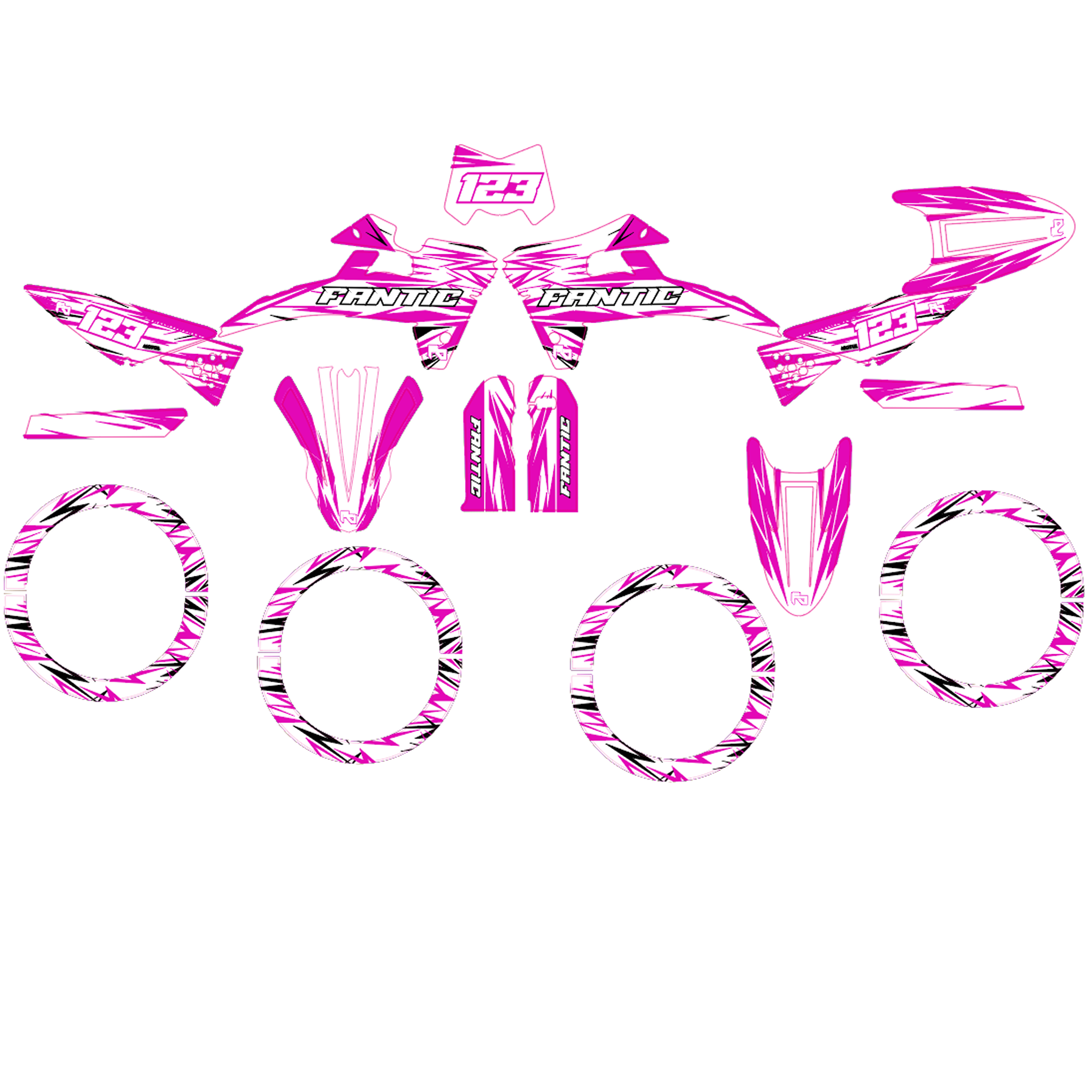 Kit déco 50cc Radial - Semi Personnalisable