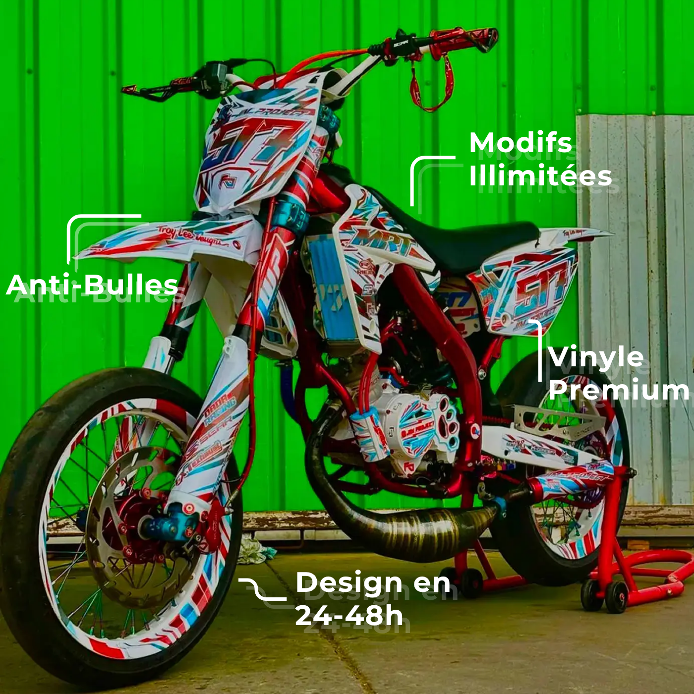 Kit déco 50cc | 100% Personnalisé