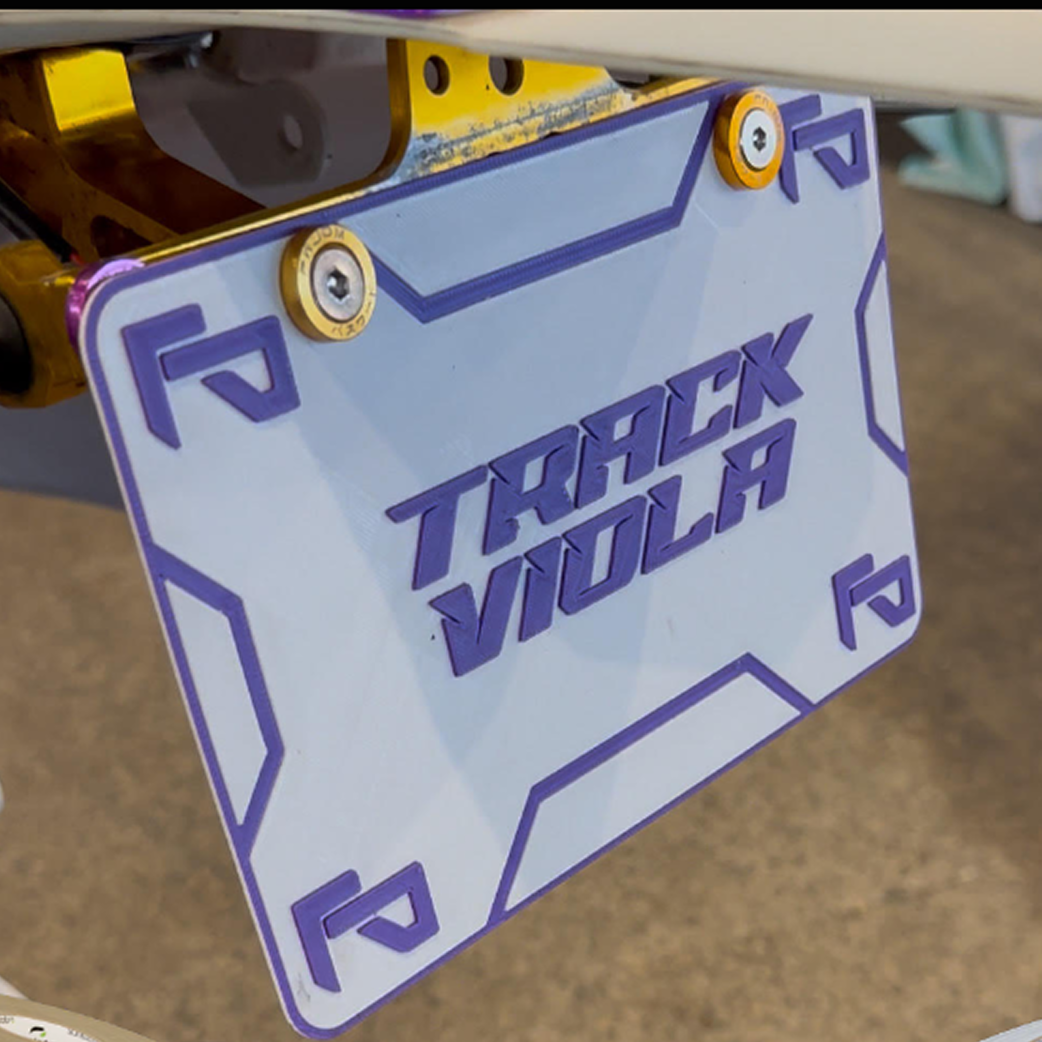 Cache Plaque Moto 100% Personnalisé