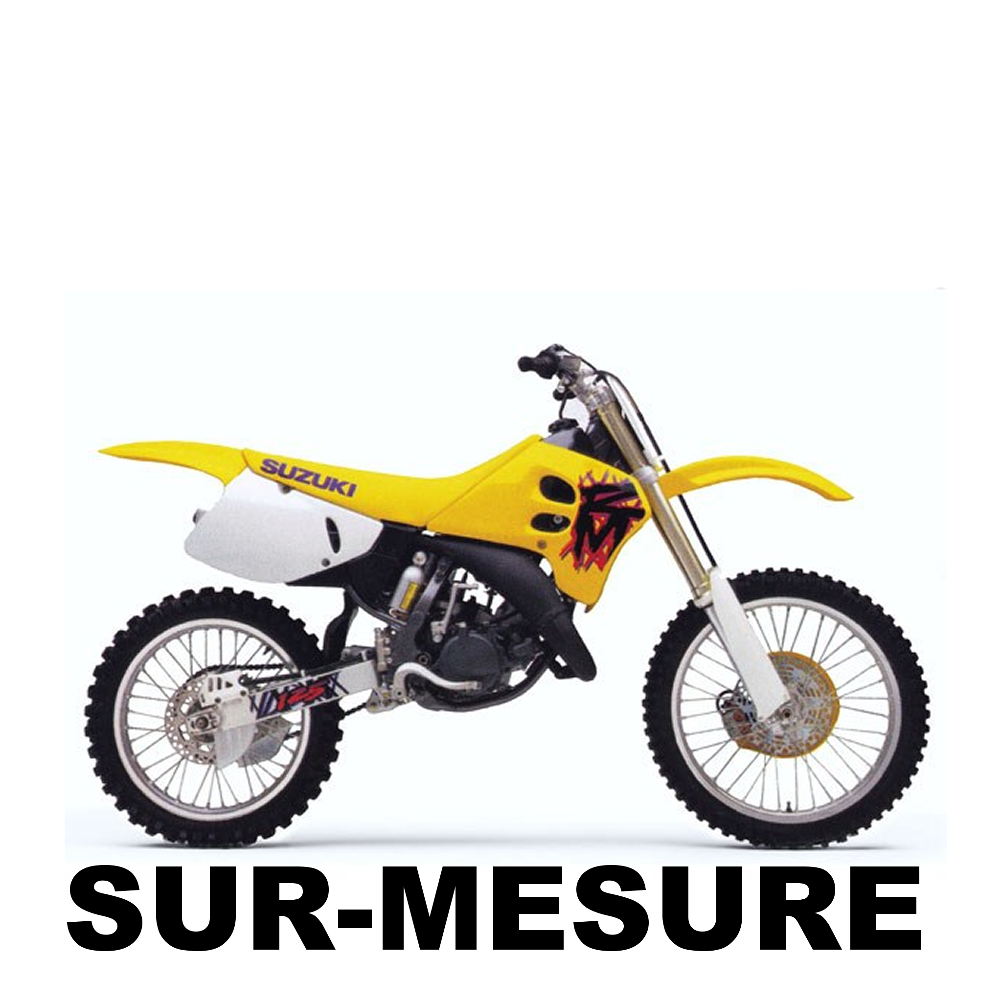 Kit déco 125 RM Motocross Suzuki - Sur Mesure