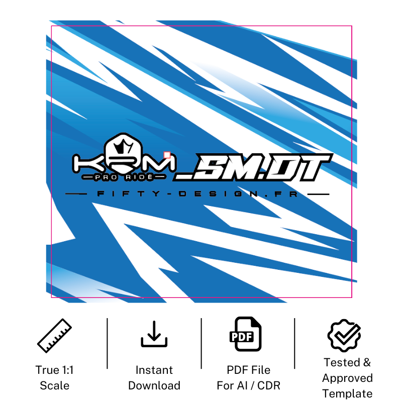 Template KRM Exhaust – Vectorized AI/PDF File, True 1:1 Scale