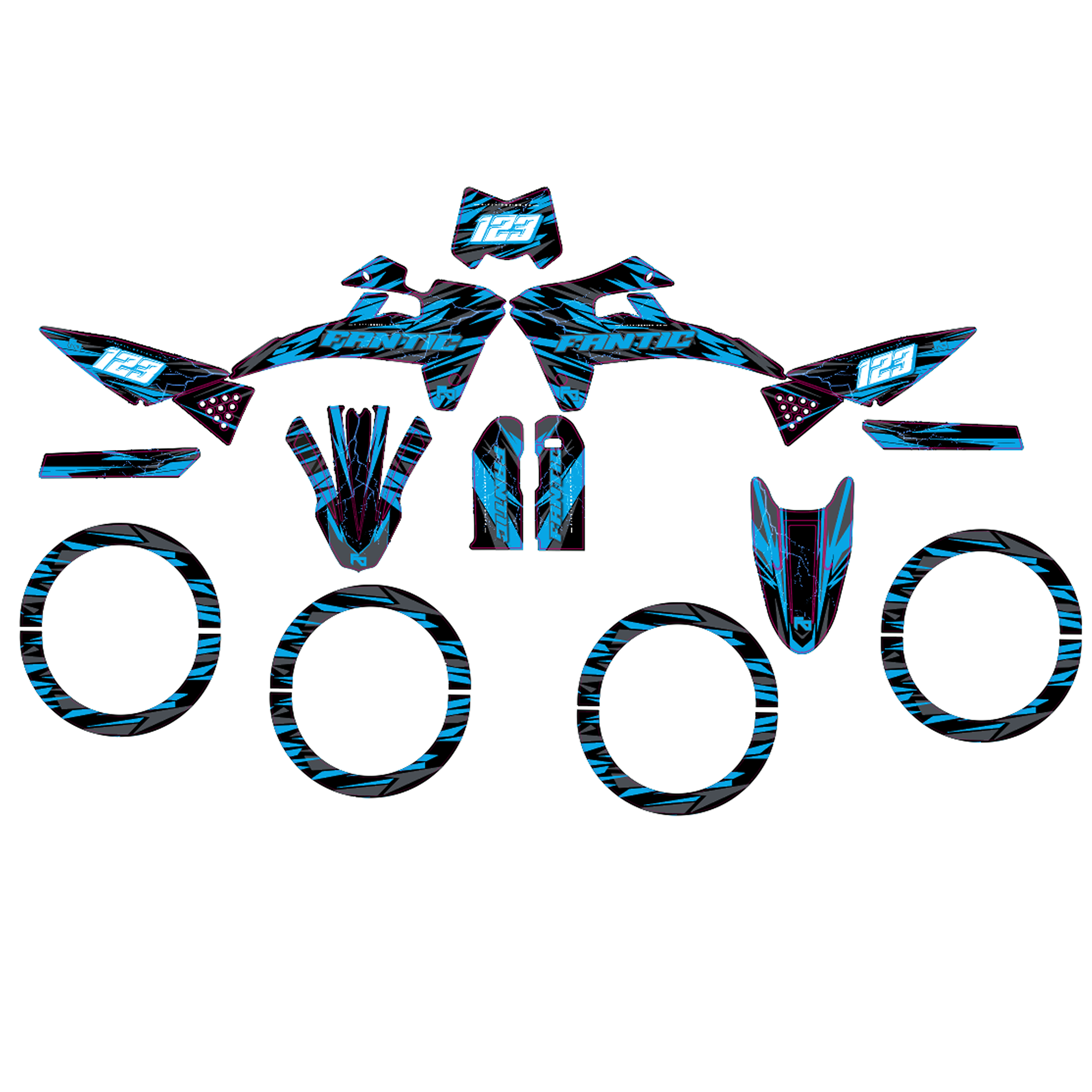 Kit déco 50cc Hyper - Semi Personnalisable