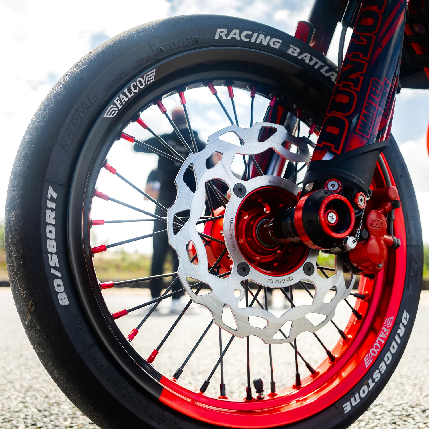 Jantes 50cc Bicolore Supermotard FALCO® | 100% Personnalisables