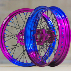 Jantes Bicolore dégradé 50cc Supermotard FALCO® | 100% Personnalisables