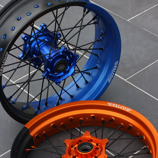 Jantes Supermotard Bicolore Falco® | 100% Personnalisables