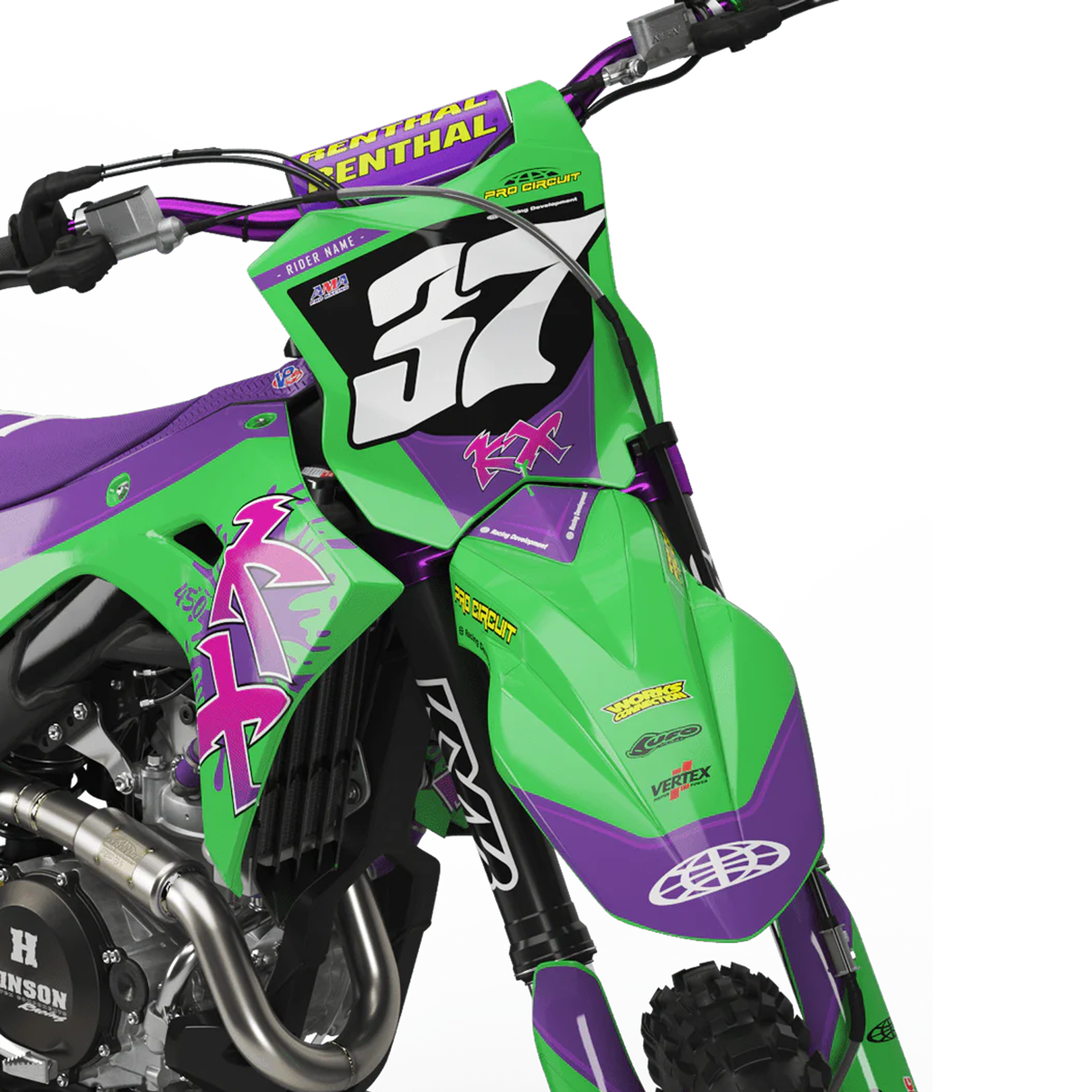 Kit déco 450 KX-F | Motocross Vintage Edition