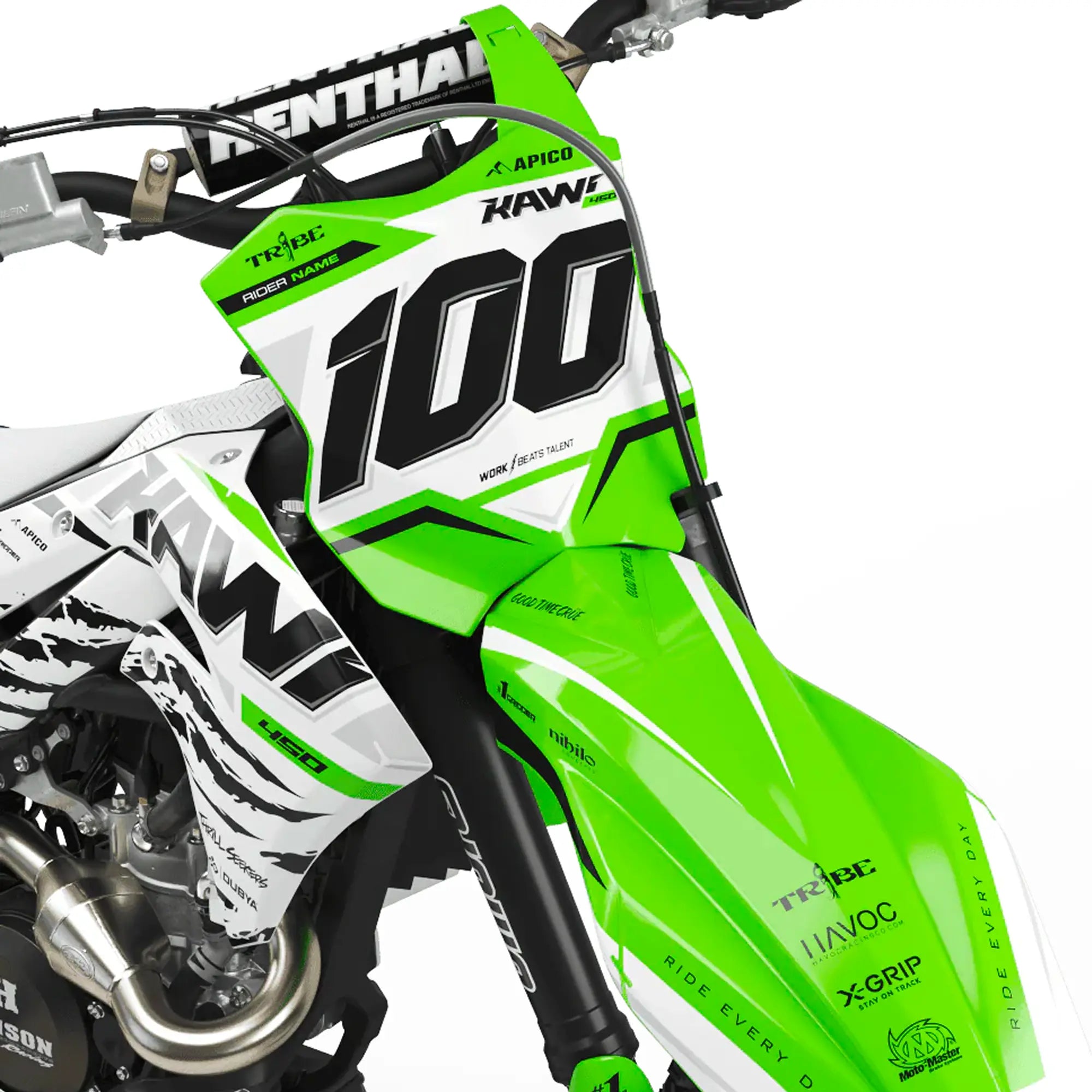 Kit déco 125 / 250 / 450 KX-F | Motocross Greeny Edition Fifty Design
