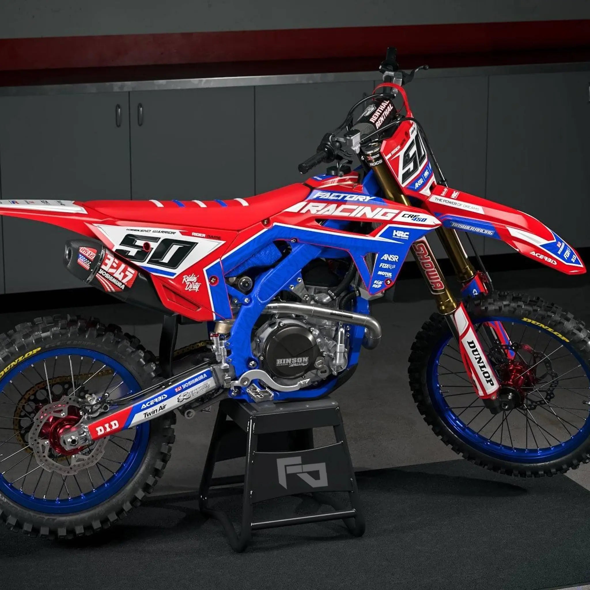 Kit déco 250 / 450 CRF | Motocross Graph Edition Fifty Design