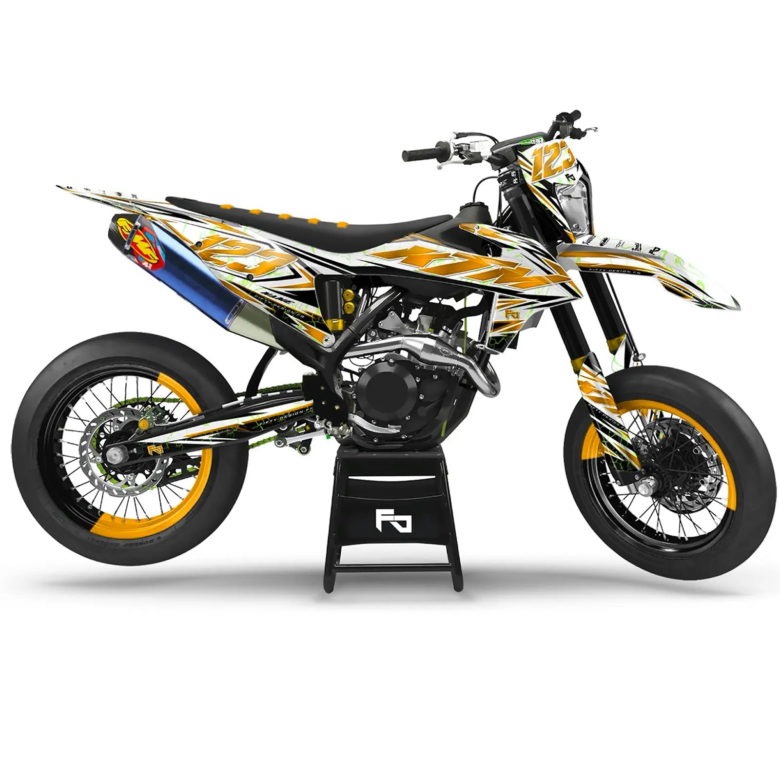Kit déco Supermotard Furious | Semi Personnalisable Fifty Design