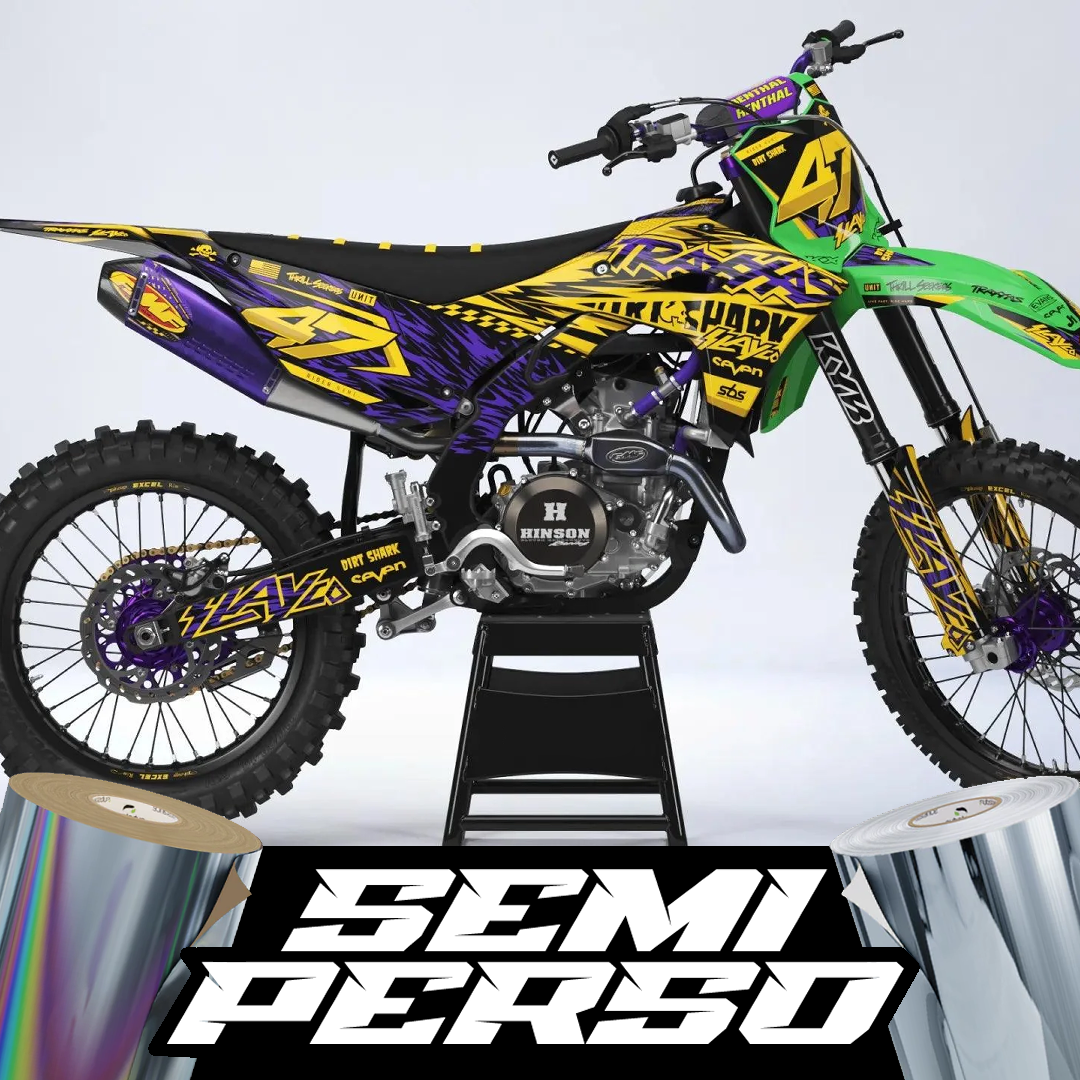 Kit déco Motocross BlackOut Edition | Semi Personnalisable