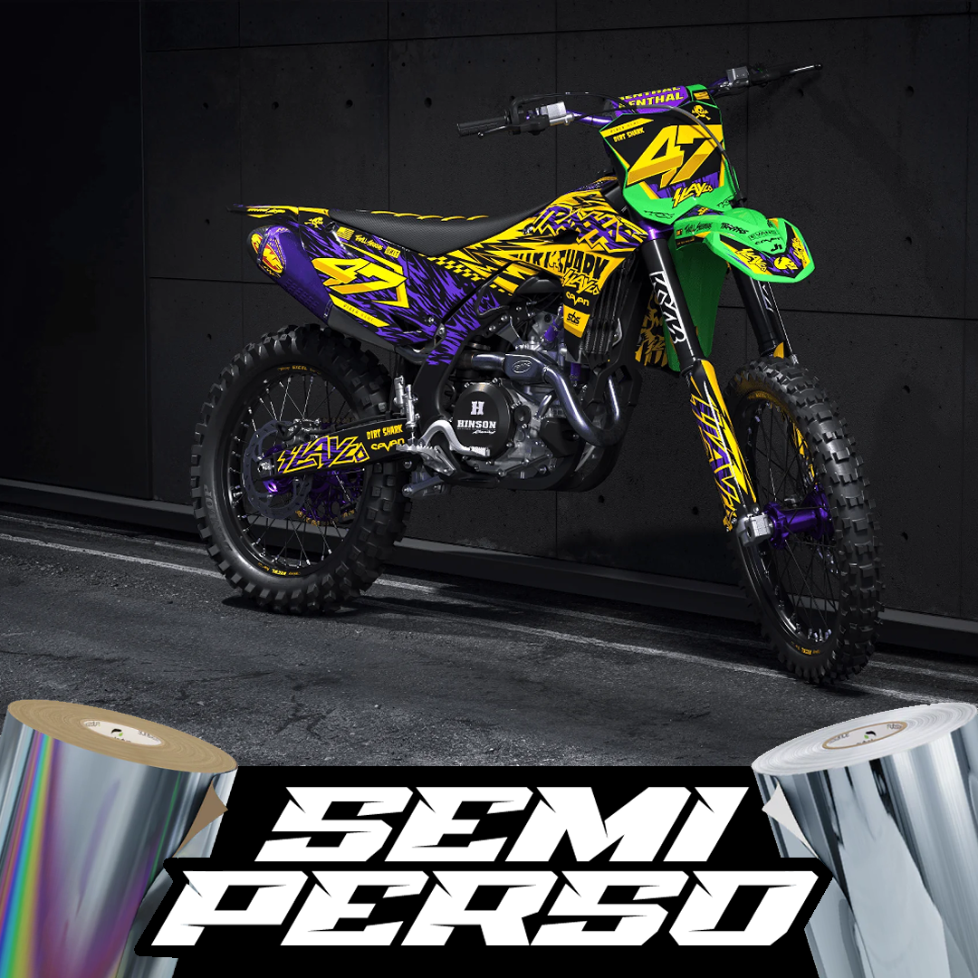 Kit déco Motocross BlackOut Edition | Semi Personnalisable