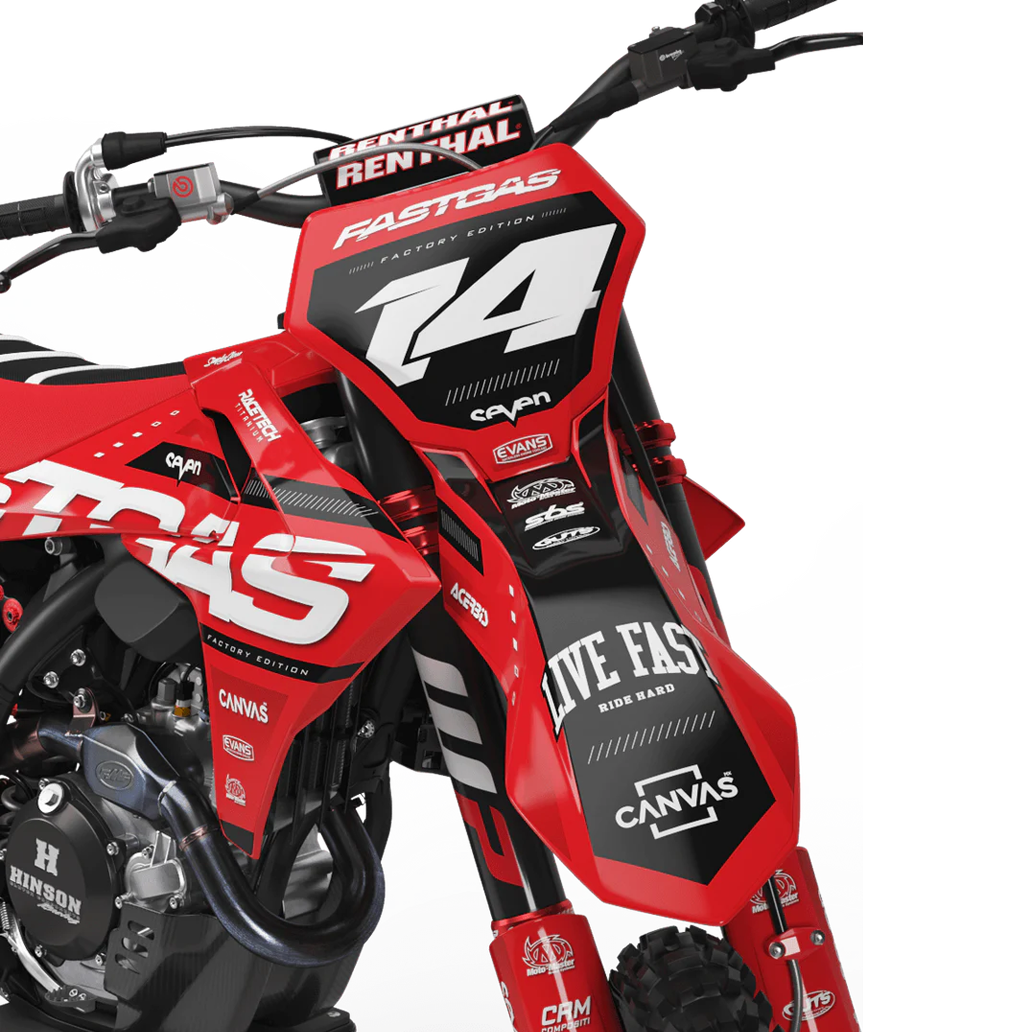 Kit déco 250 / 450 MC / MC-F | Motocross Fast Gas Edition
