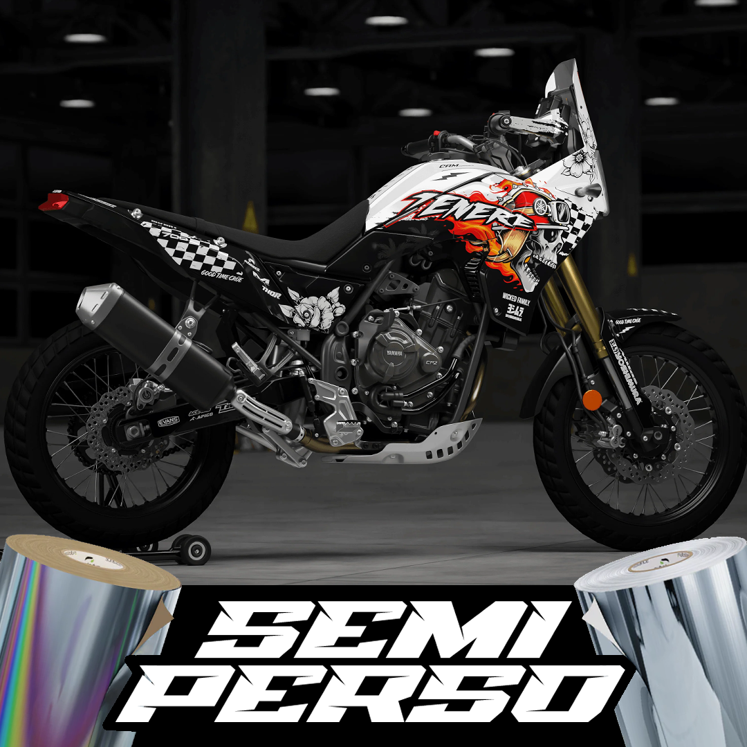 Kit déco moto Yamaha TENERE 700 | Skull Edition