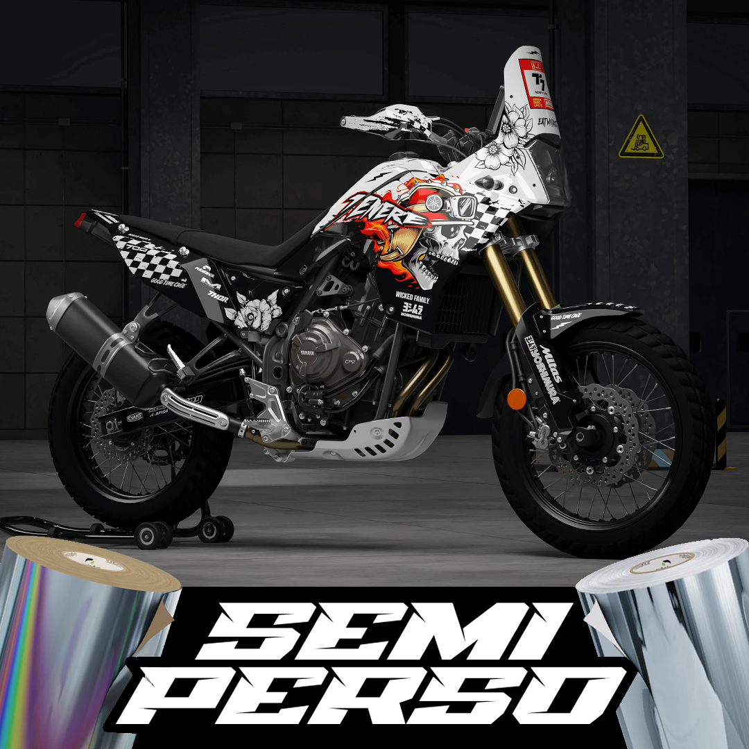 Kit déco moto Yamaha TENERE 700 | Skull Edition